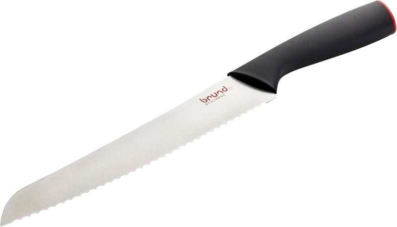 Brund Easycut Bread Knife, 8.25", Black